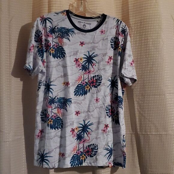 Free Planet Tropical Tee L - Picture 1 of 5